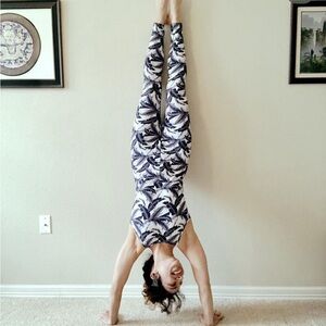 Manners London SANTAI JUMPSUIT IN BLUE BANANA PRINT